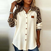 Wild Leopard Longsleeve Top – Warmes Winter It-Piece