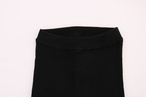 Dolce & Gabbana Schwarze Slim Fit Damen Kaschmir-Hose