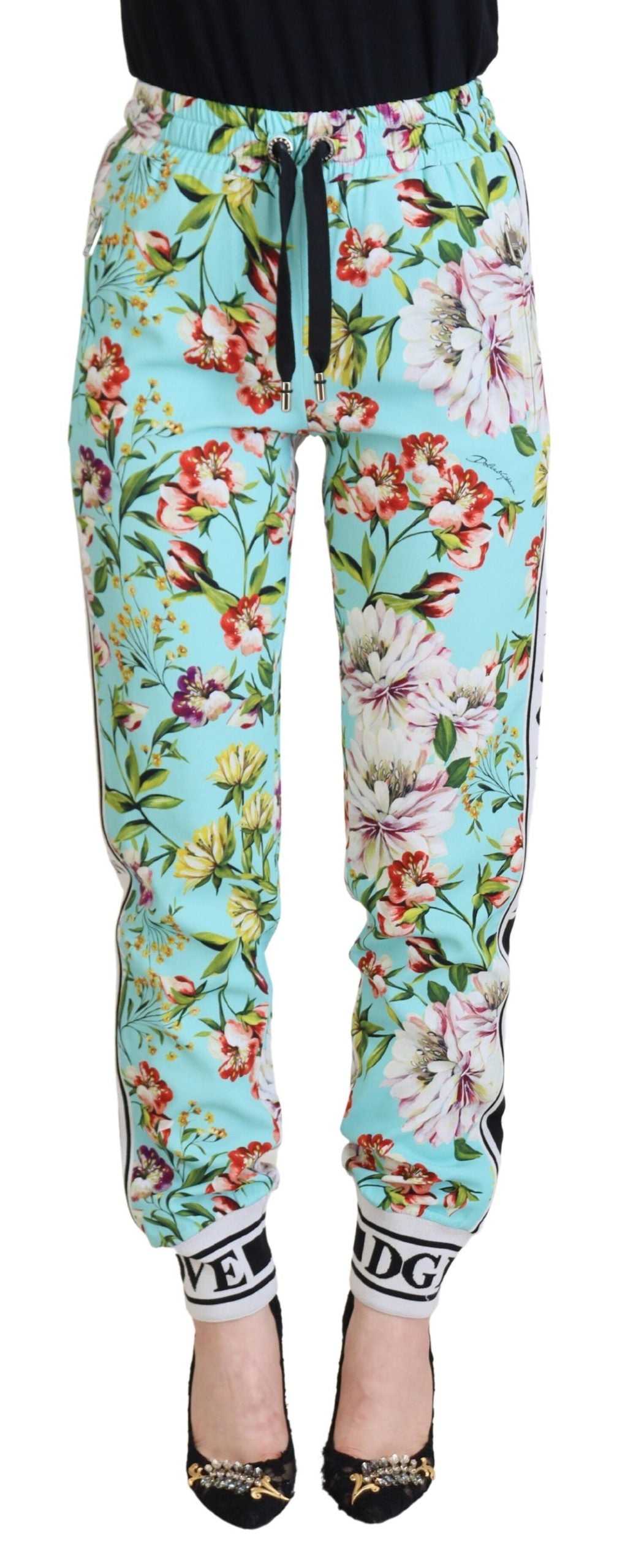 Dolce & Gabbana Multicolor Floral Sweatpants Hose