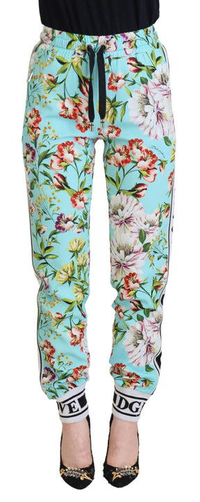 Dolce & Gabbana Multicolor Floral Sweatpants Hose