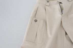 Dolce & Gabbana Beige Hochtaillierte Damenhosen