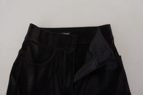 Dolce & Gabbana Schwarze Skinny Denim-Jeans aus gewaschener Baumwolle