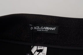 Dolce & Gabbana Schwarze Skinny Denim-Jeans aus gewaschener Baumwolle
