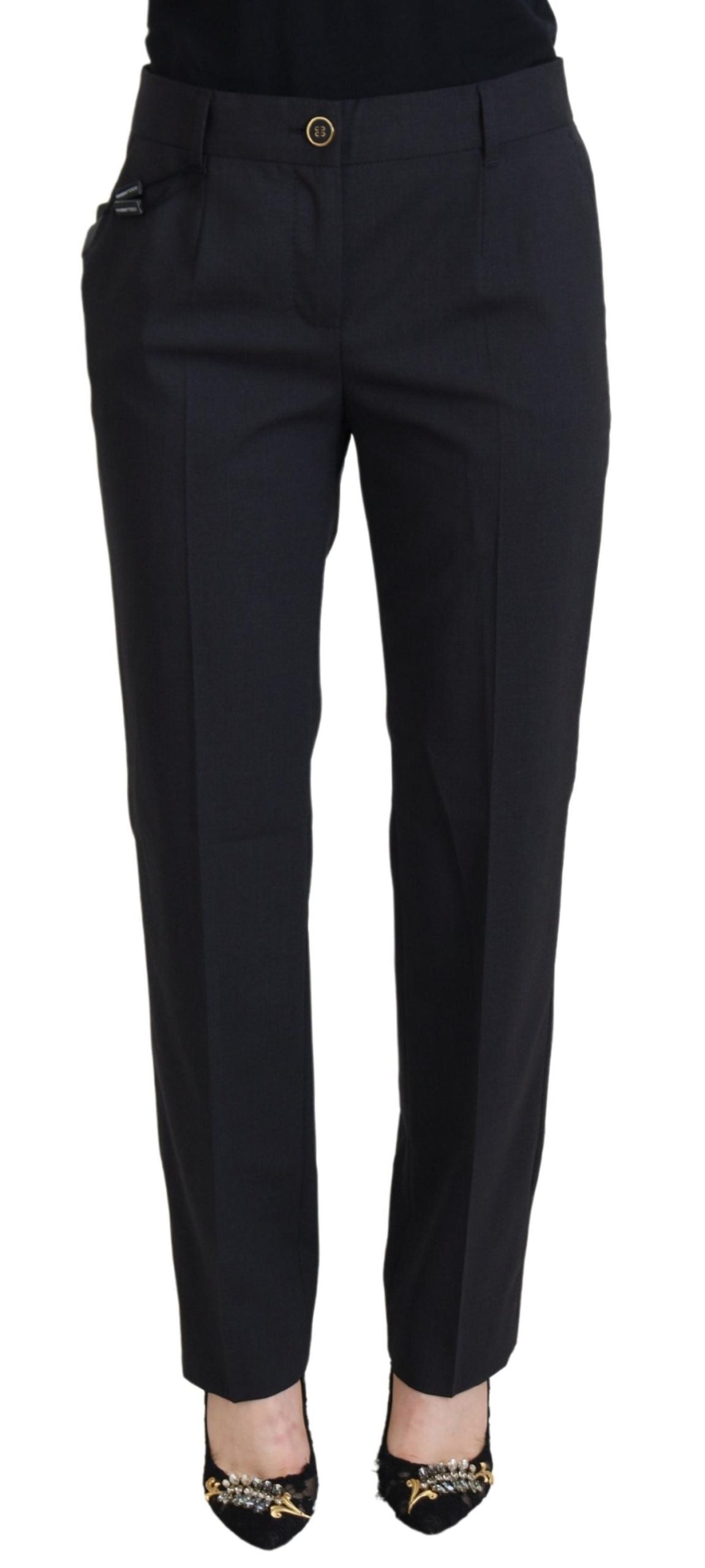 Dolce & Gabbana Graue Damen Formal Tapered Pants