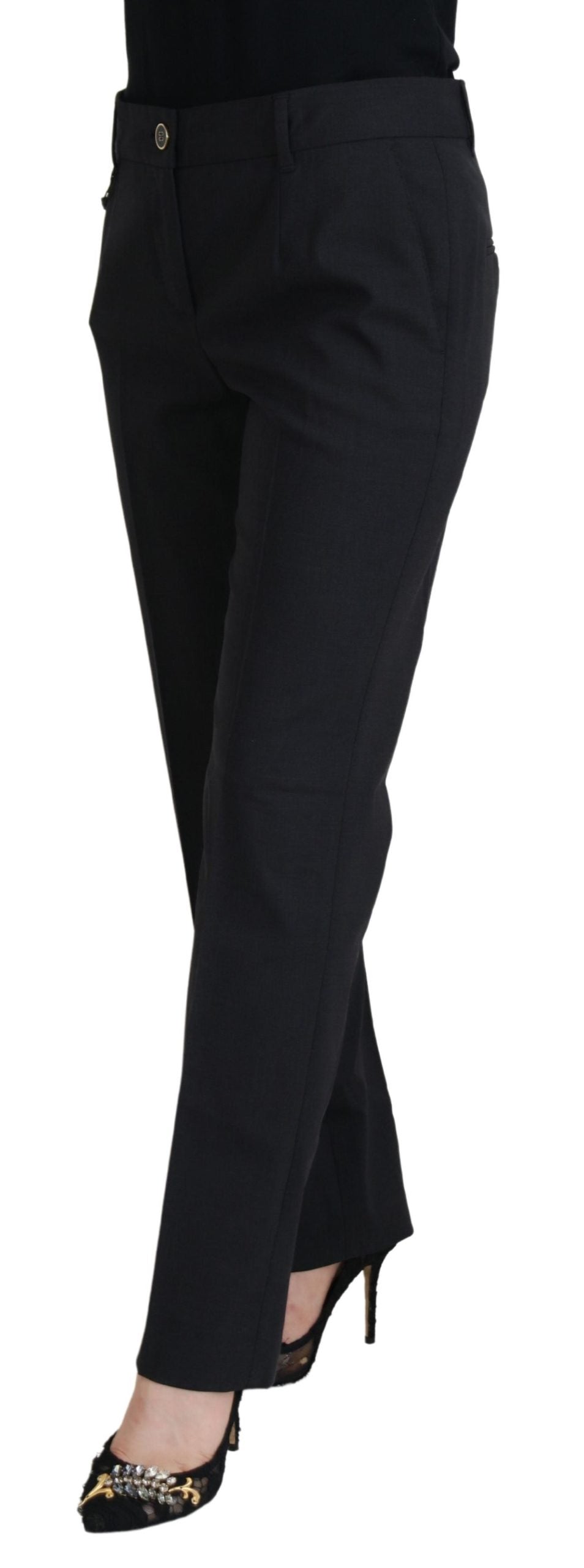 Dolce & Gabbana Graue Damen Formal Tapered Pants