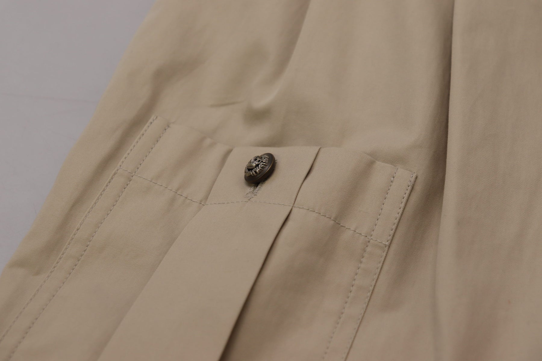 Dolce & Gabbana Beige Baumwolle Damen Cargo Hose