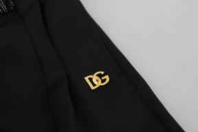 Dolce & Gabbana Schwarze Straight Fit Baumwollhosen