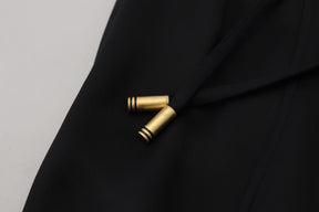 Dolce & Gabbana Schwarze Straight Fit Baumwollhosen