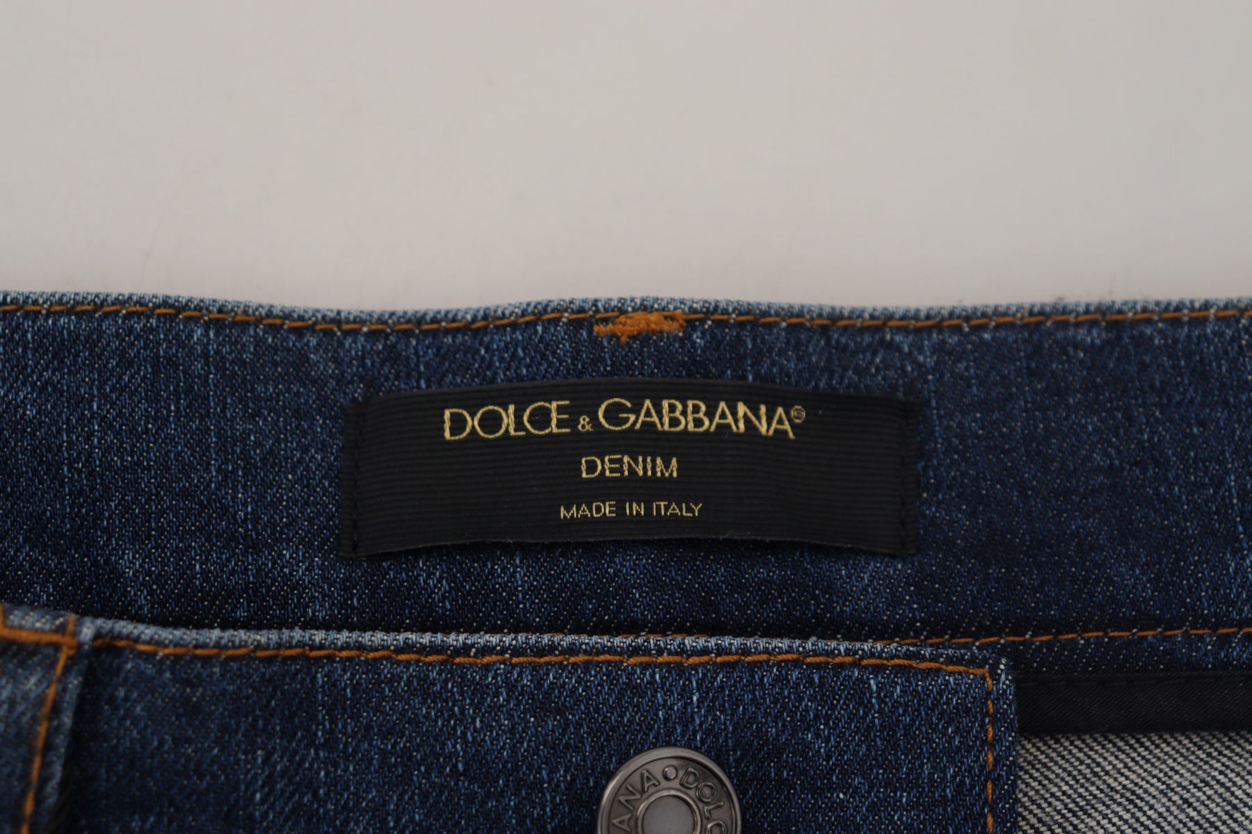 Dolce & Gabbana Schwarze florale Skinny Denim Jeans mit Spitze