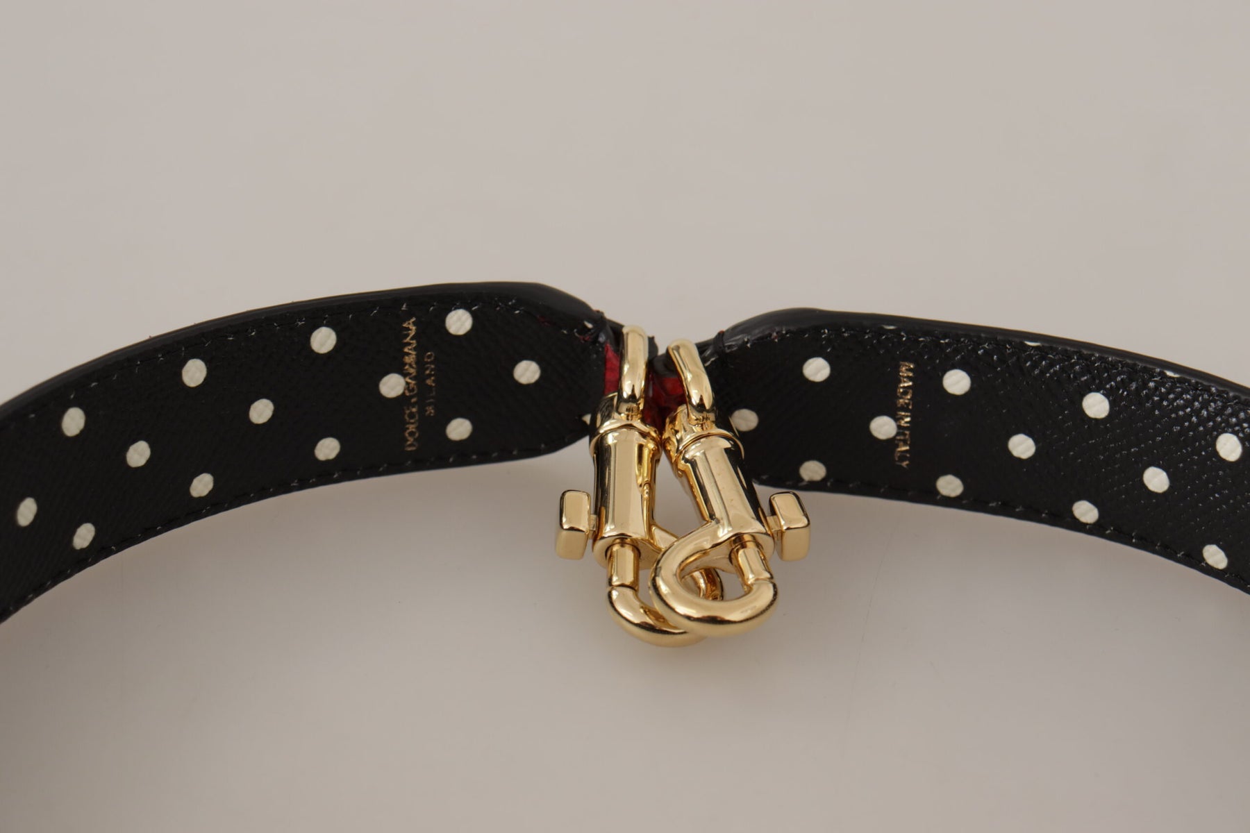 Dolce & Gabbana Rote exotische Ledertasche mit Kristallen Schulterriemen