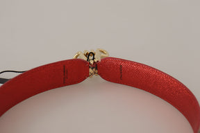 Dolce & Gabbana Beige Exotic Leather Crystals Schulterriemen