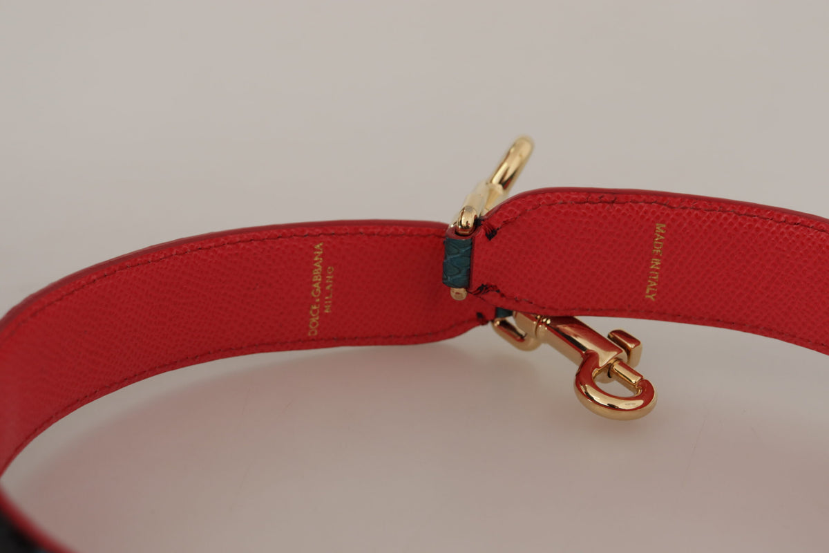 Dolce & Gabbana Grüne Kristalle Ledertasche mit Schulterriemen