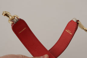 Dolce & Gabbana Beigefarbener Schulterriemen aus exotischem Leder mit Nieten