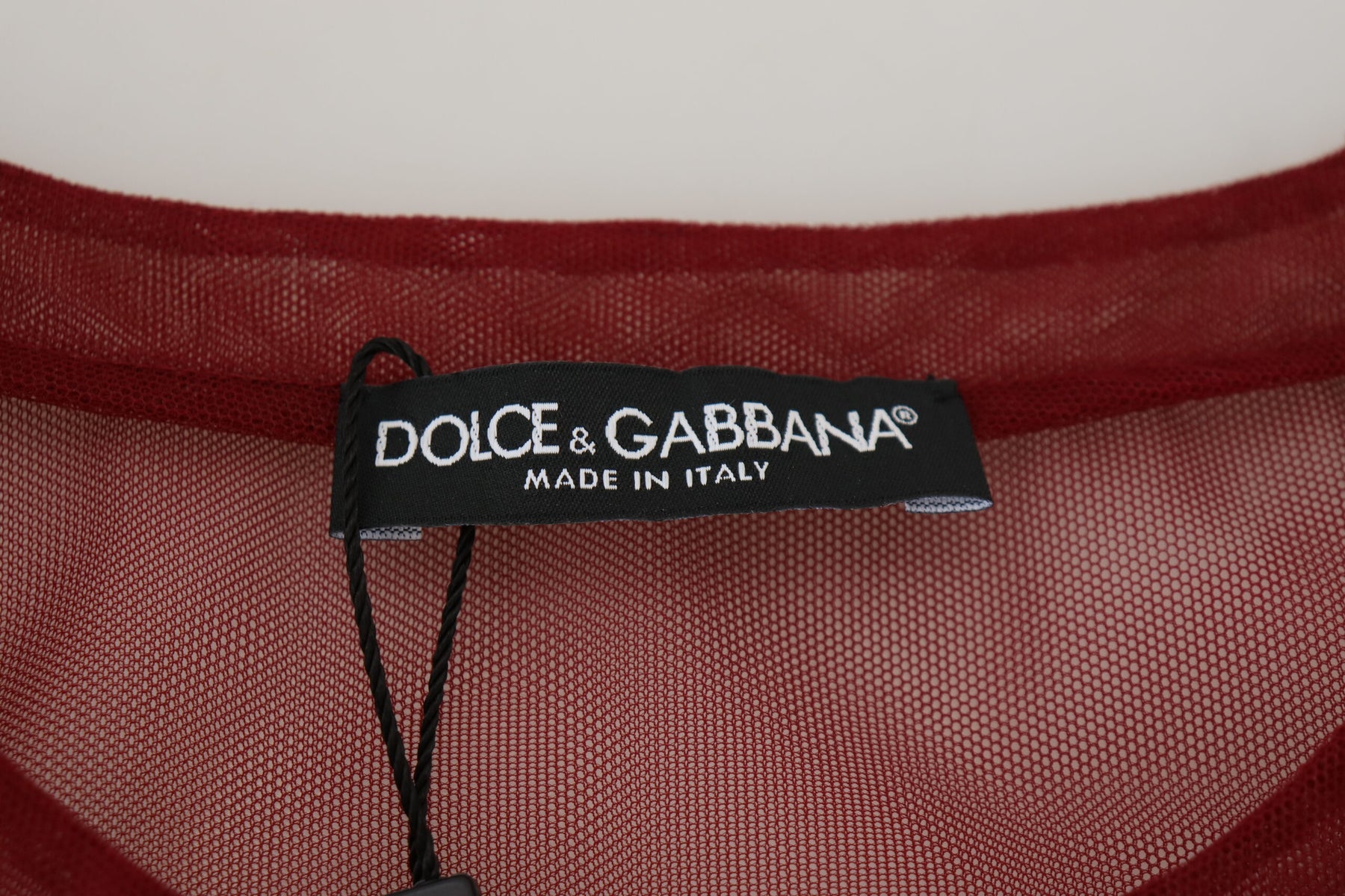 Dolce & Gabbana Kastanienbraunes zweilagiges Shift-Minikleid aus Nylon