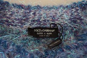 Dolce & Gabbana Multicolor Polyester Fransen Mantel Jacke