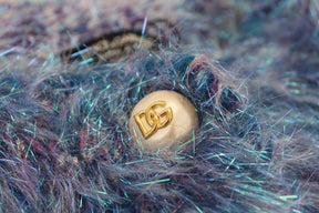 Dolce & Gabbana Multicolor Polyester Fransen Mantel Jacke