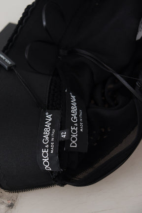 Dolce & Gabbana Schwarzer Baumwollstrickrock mit hoher Taille für Meerjungfrauen