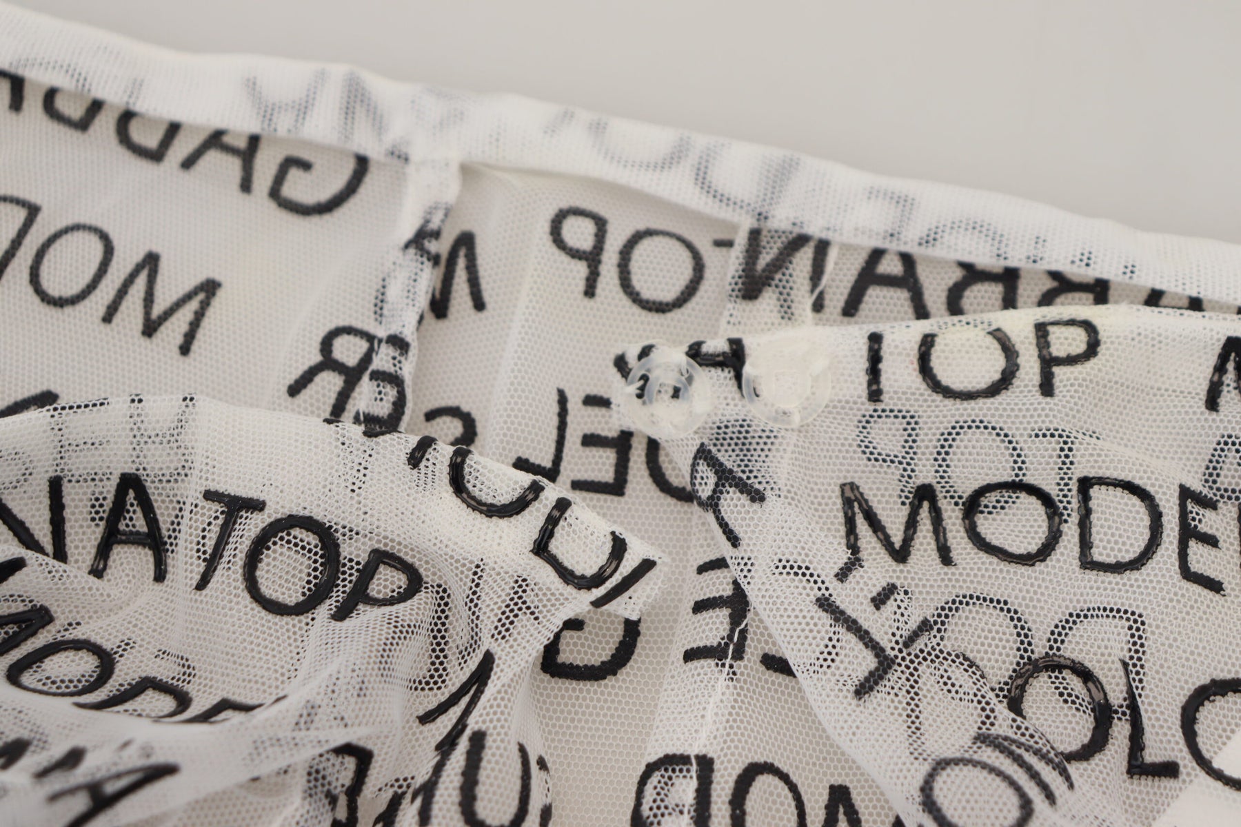 Dolce & Gabbana Weißer Logo-Minirock mit durchgehender A-Linie