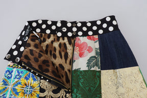 Dolce & Gabbana Multicolor Majolika-Patchwork-Minirock