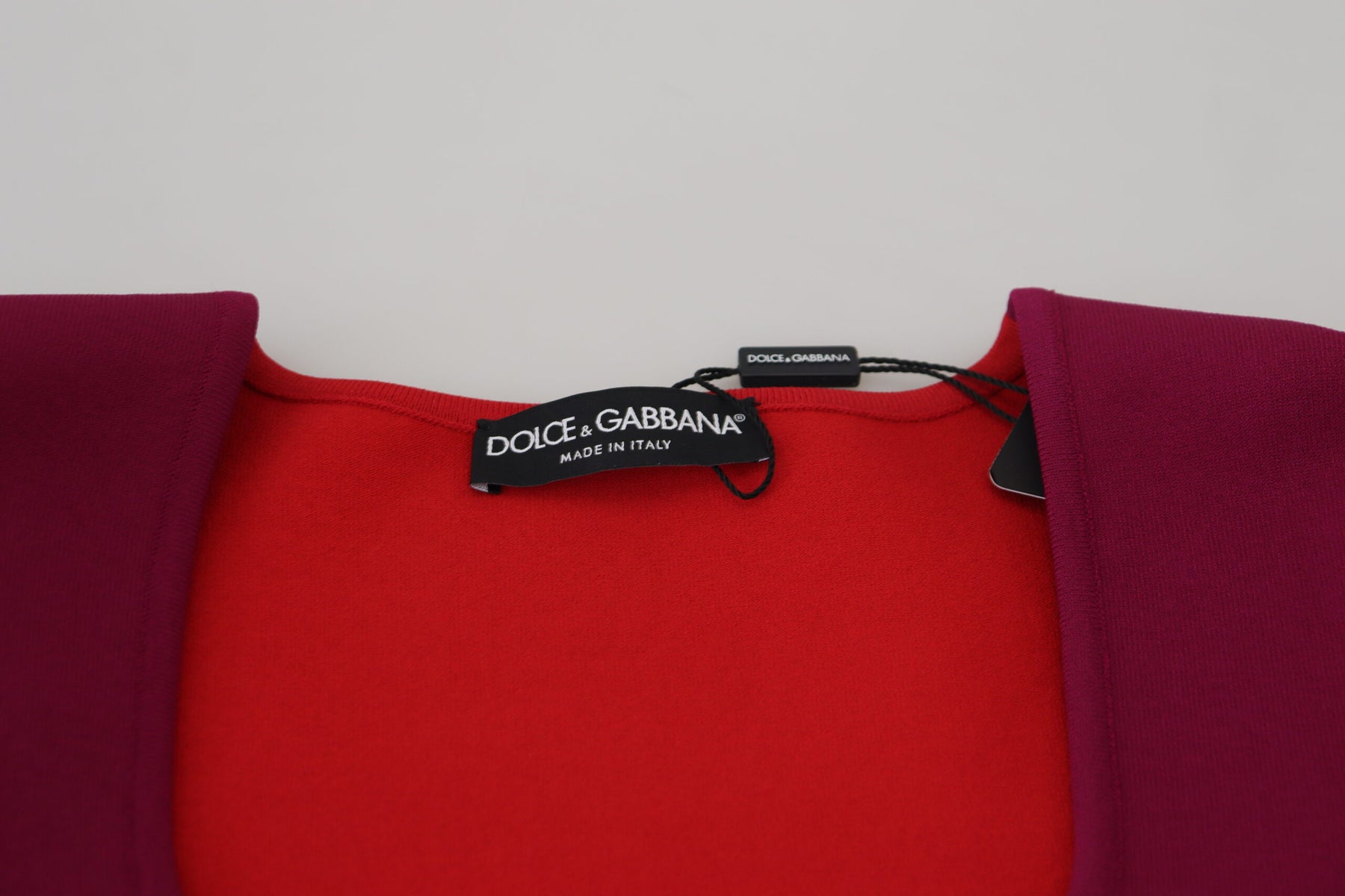 Dolce & Gabbana Multicolor Viskose Pullover mit quadratischem Ausschnitt