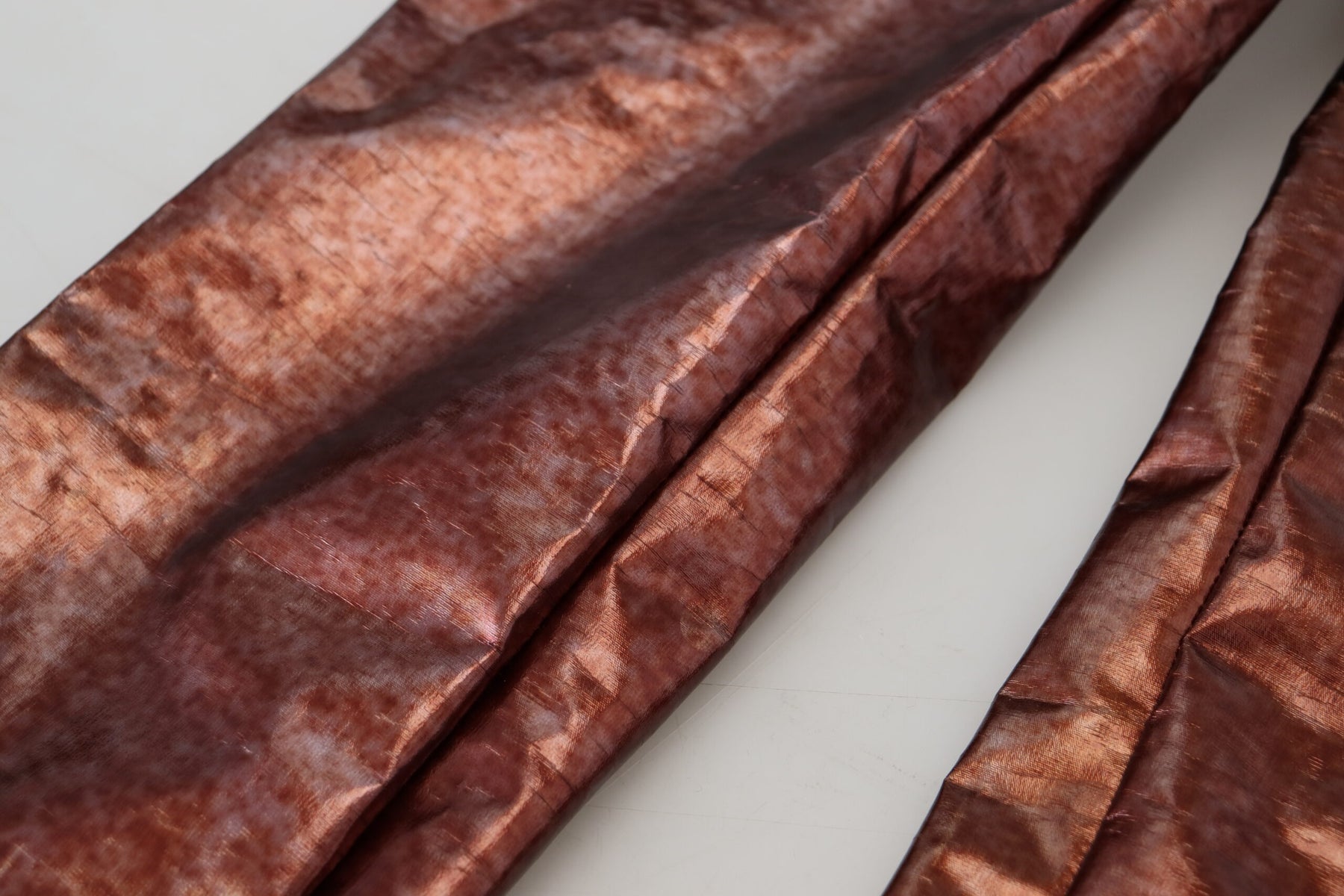 Dolce & Gabbana Metallisch bronzefarbene Skinny Jeans mit hoher Taille