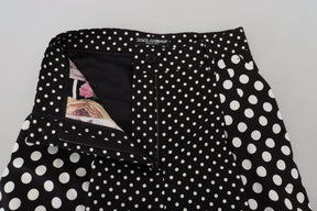 Dolce & Gabbana Multicolor Polka Dots Hose mit hoher Taille