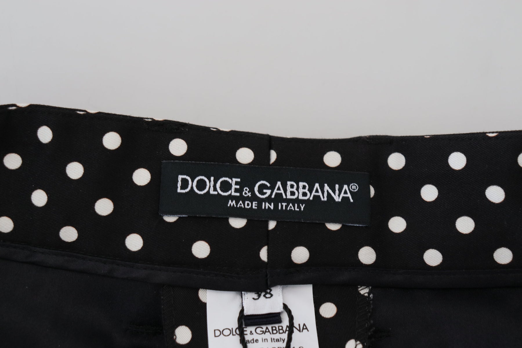 Dolce & Gabbana Multicolor Polka Dots Hose mit hoher Taille
