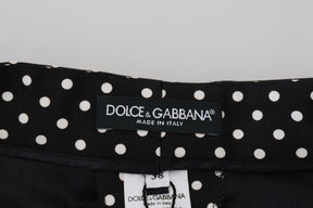 Dolce & Gabbana Multicolor Polka Dots Hose mit hoher Taille