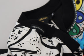 Dolce & Gabbana Mehrfarbig bedrucktes Frauen exklusives Shirt Top