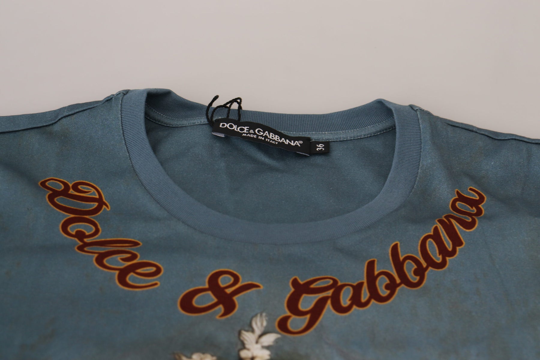 Dolce & Gabbana Multicolor DG Logo Angel Bedrucktes Shirt Top