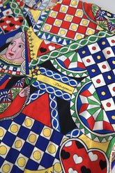 Dolce & Gabbana Mehrfarbig bedrucktes Blusentop mit langen Ärmeln