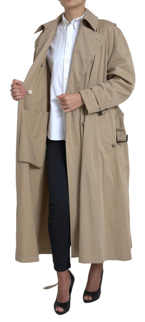 Dolce & Gabbana Khaki Zweireiher Trenchcoat Jacke