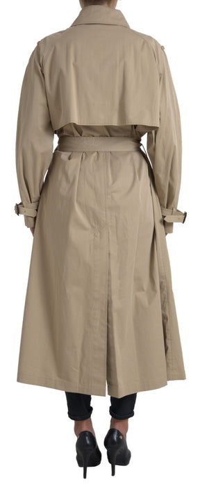 Dolce & Gabbana Khaki Zweireiher Trenchcoat Jacke