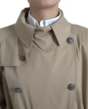 Dolce & Gabbana Khaki Zweireiher Trenchcoat Jacke