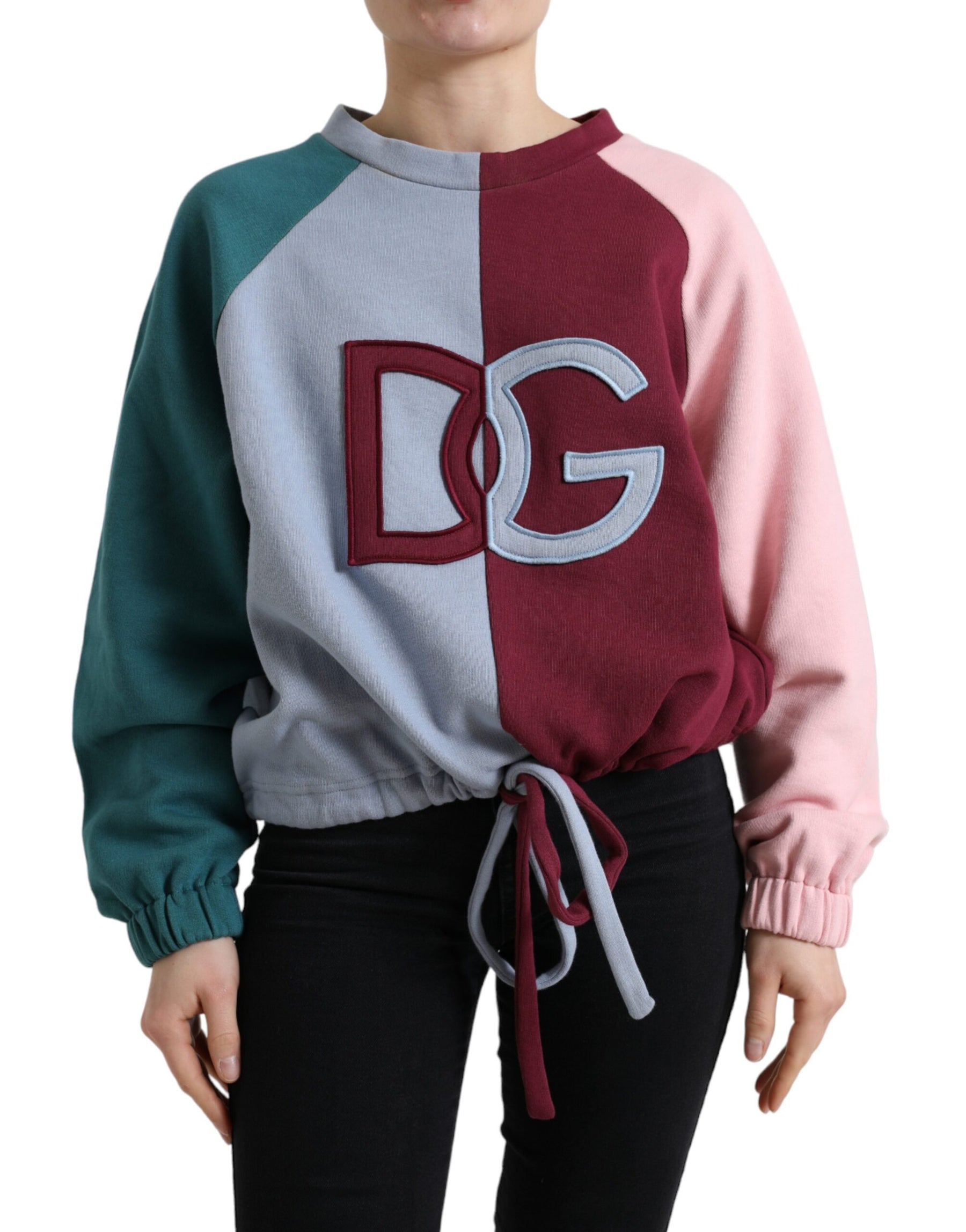 Dolce & Gabbana Multicolor Baumwolle Rundhals Pullover
