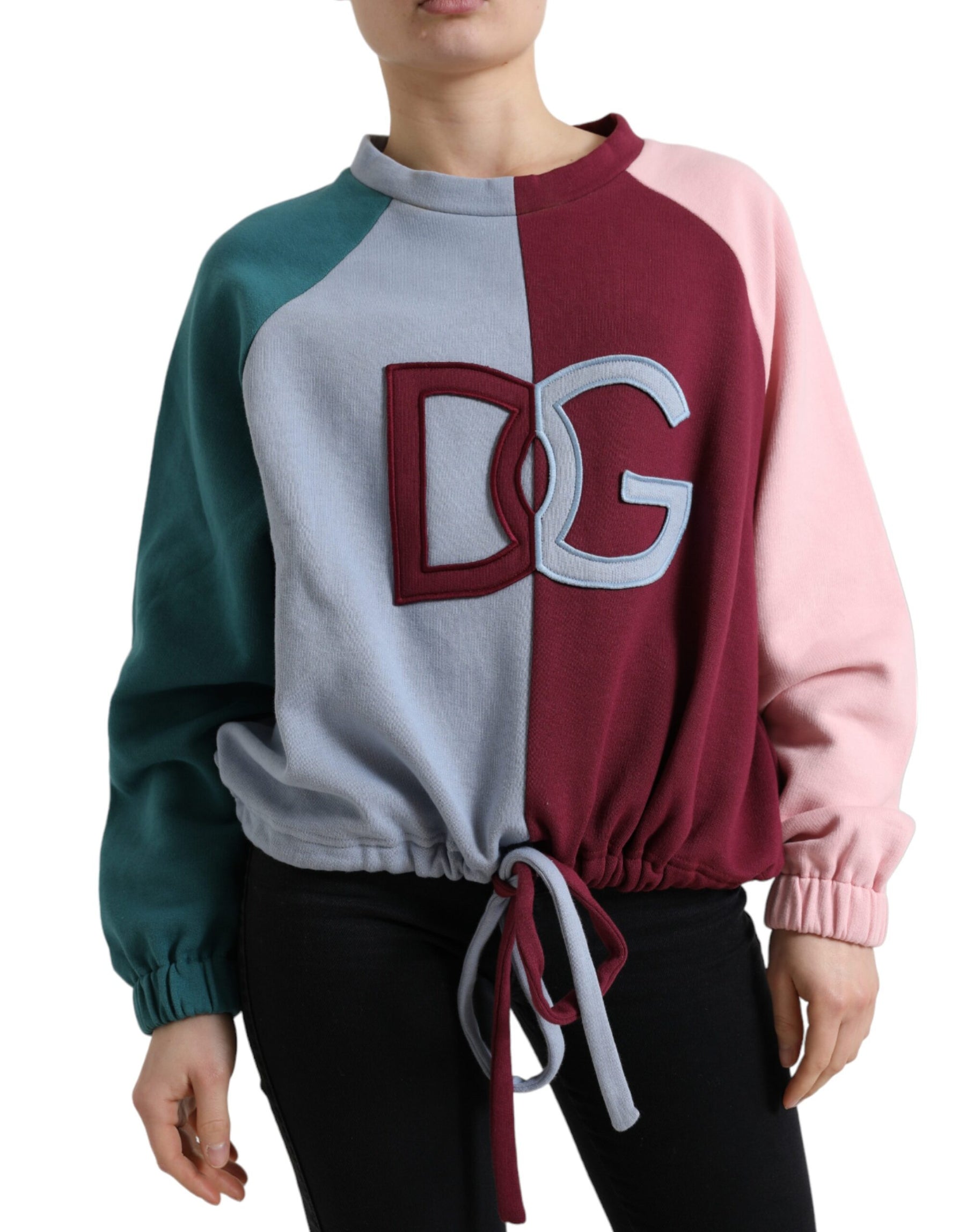 Dolce & Gabbana Multicolor Baumwolle Rundhals Pullover