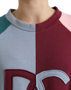 Dolce & Gabbana Multicolor Baumwolle Rundhals Pullover
