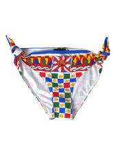 Dolce & Gabbana Multicolor Carretto Bottom Schwimmen Strandbekleidung Bikini