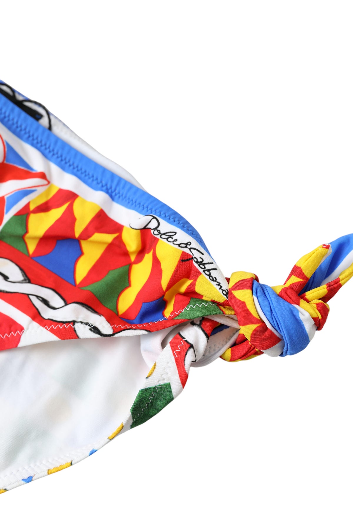 Dolce & Gabbana Multicolor Carretto Bottom Schwimmen Strandbekleidung Bikini