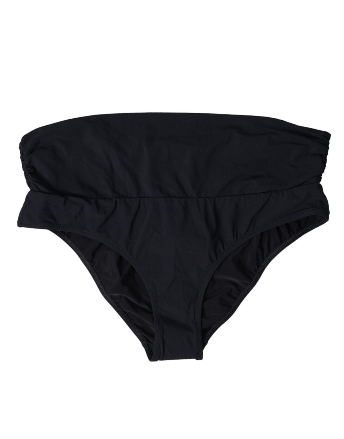 Dolce & Gabbana Schwarzer Nylon-Stretch-Badeanzug Slip Bottom Bikini