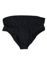 Dolce & Gabbana Schwarzer Nylon-Stretch-Badeanzug Slip Bottom Bikini