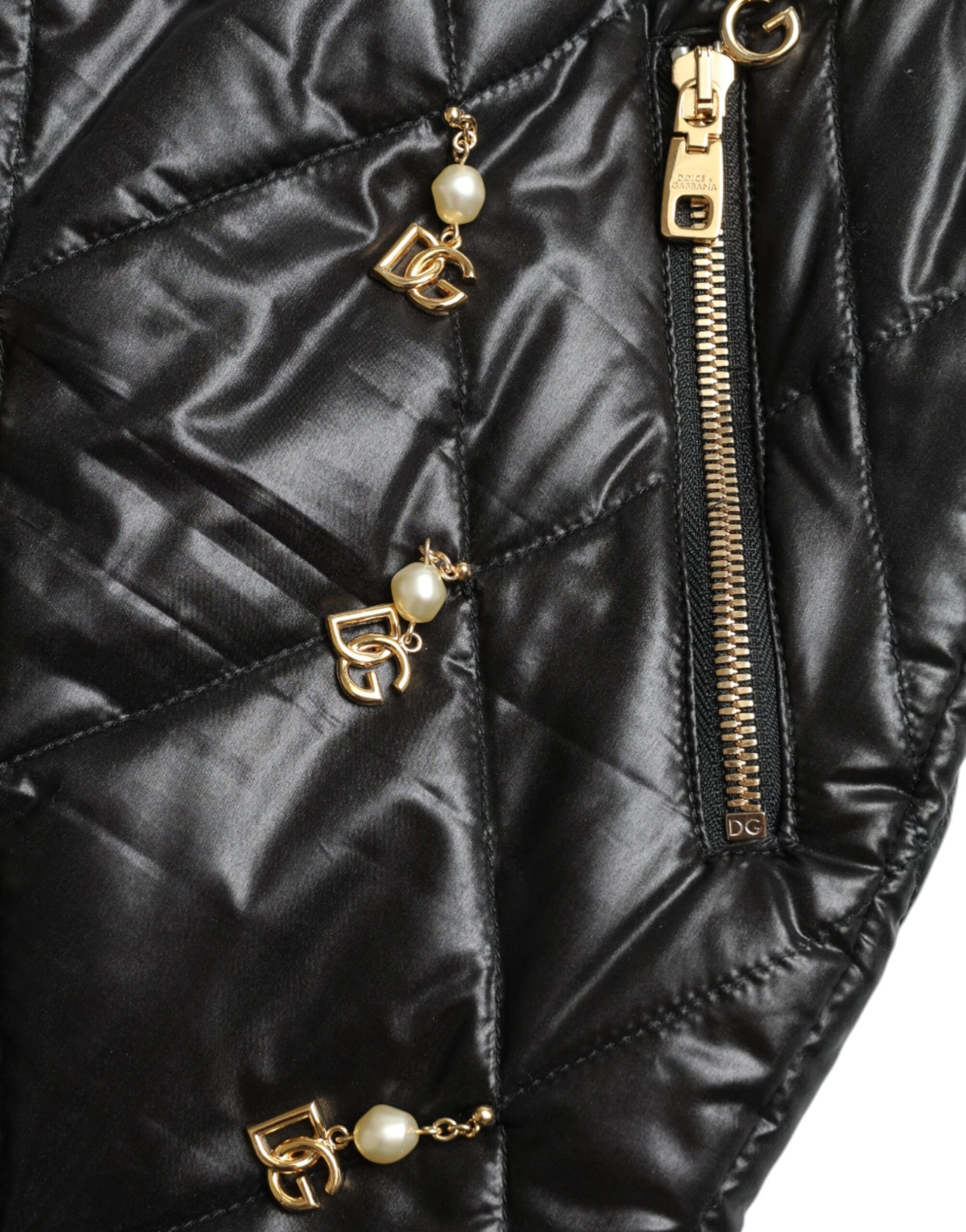 Dolce & Gabbana Schwarze verschönerte Hotpants mit hoher Taille Shorts