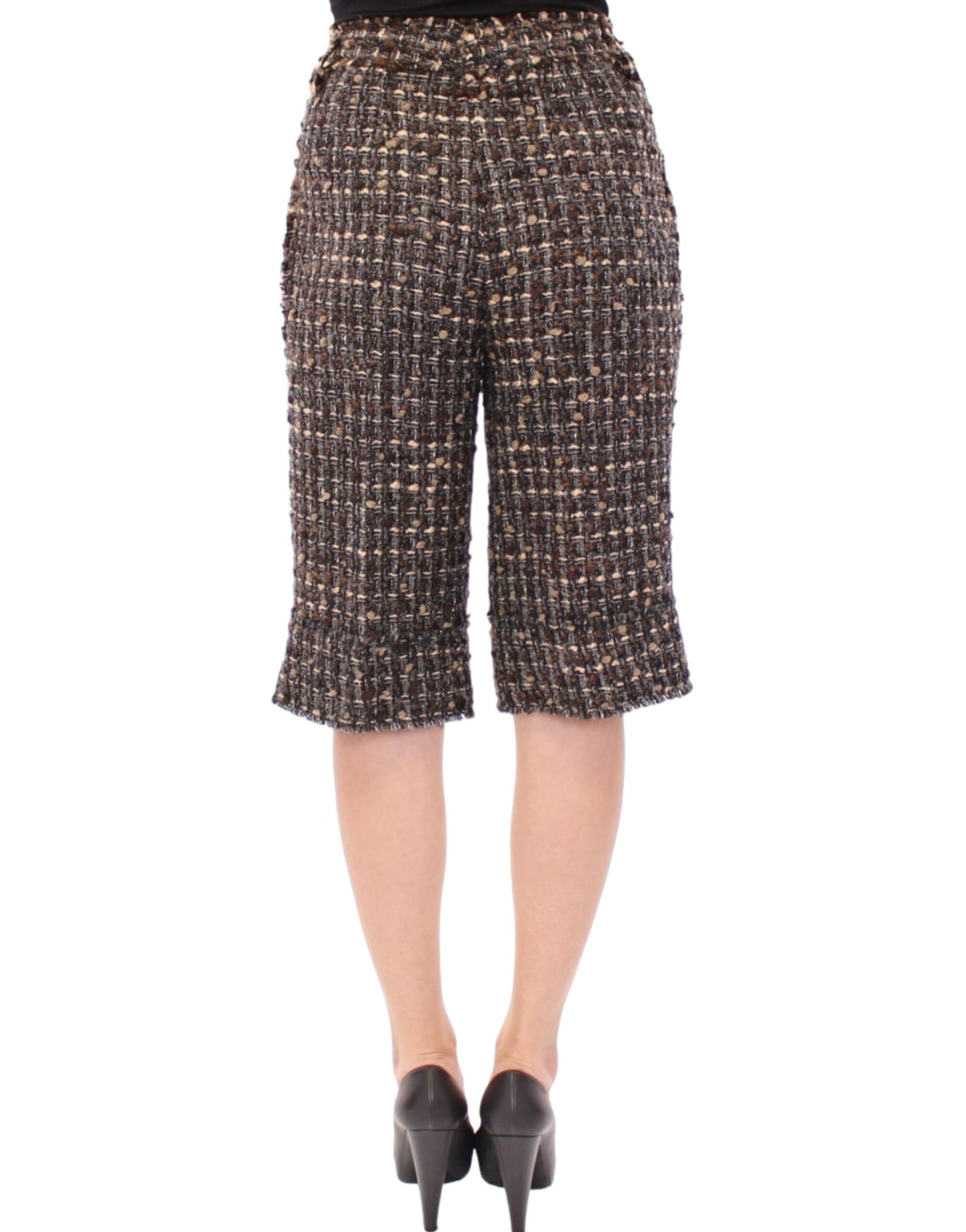 Dolce & Gabbana Mehrfarbige kurze Hosen aus Wolle