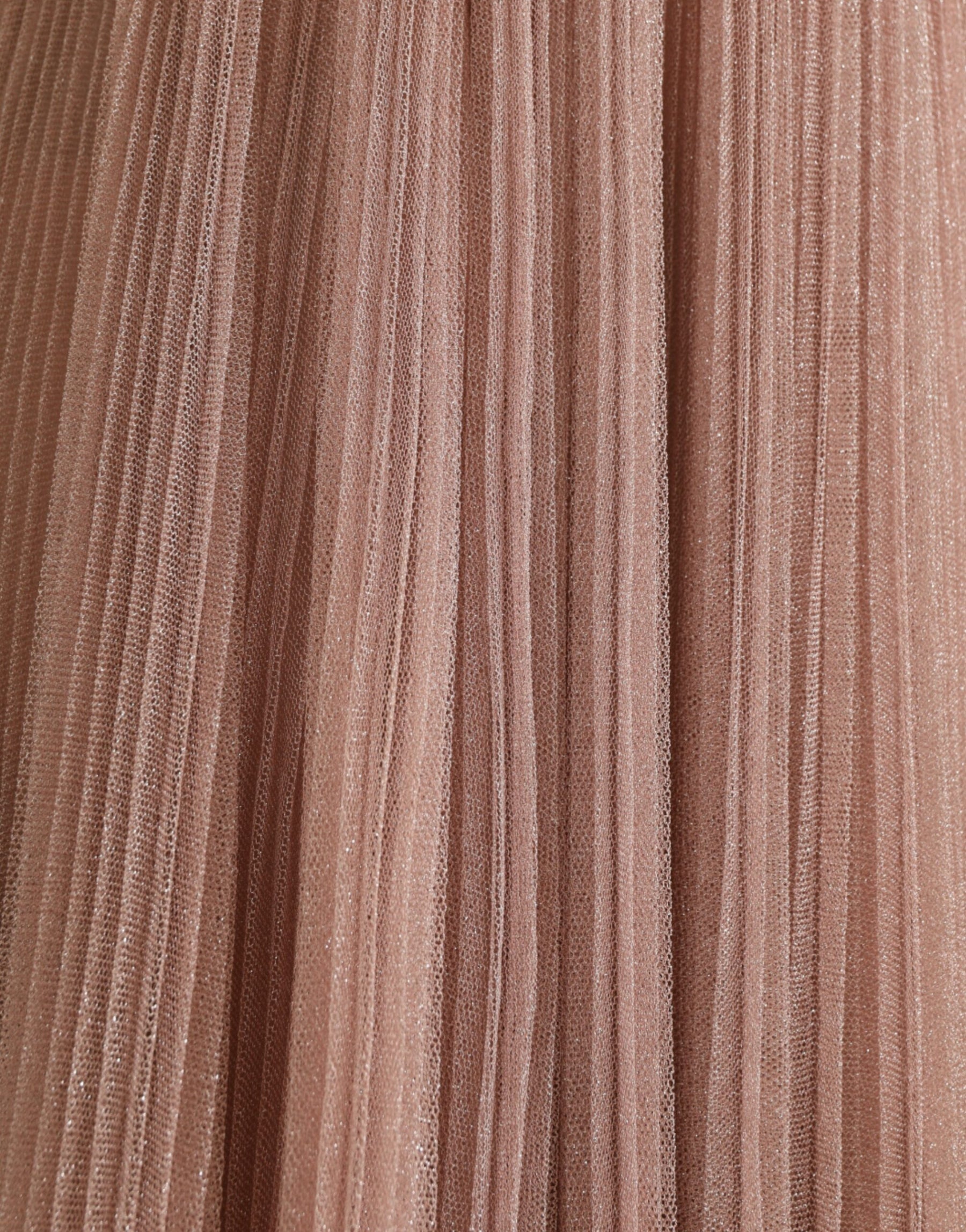 Dolce & Gabbana Rosa Ein-Schulter-Kleid aus plissiertem, lamellenartigem Tüll