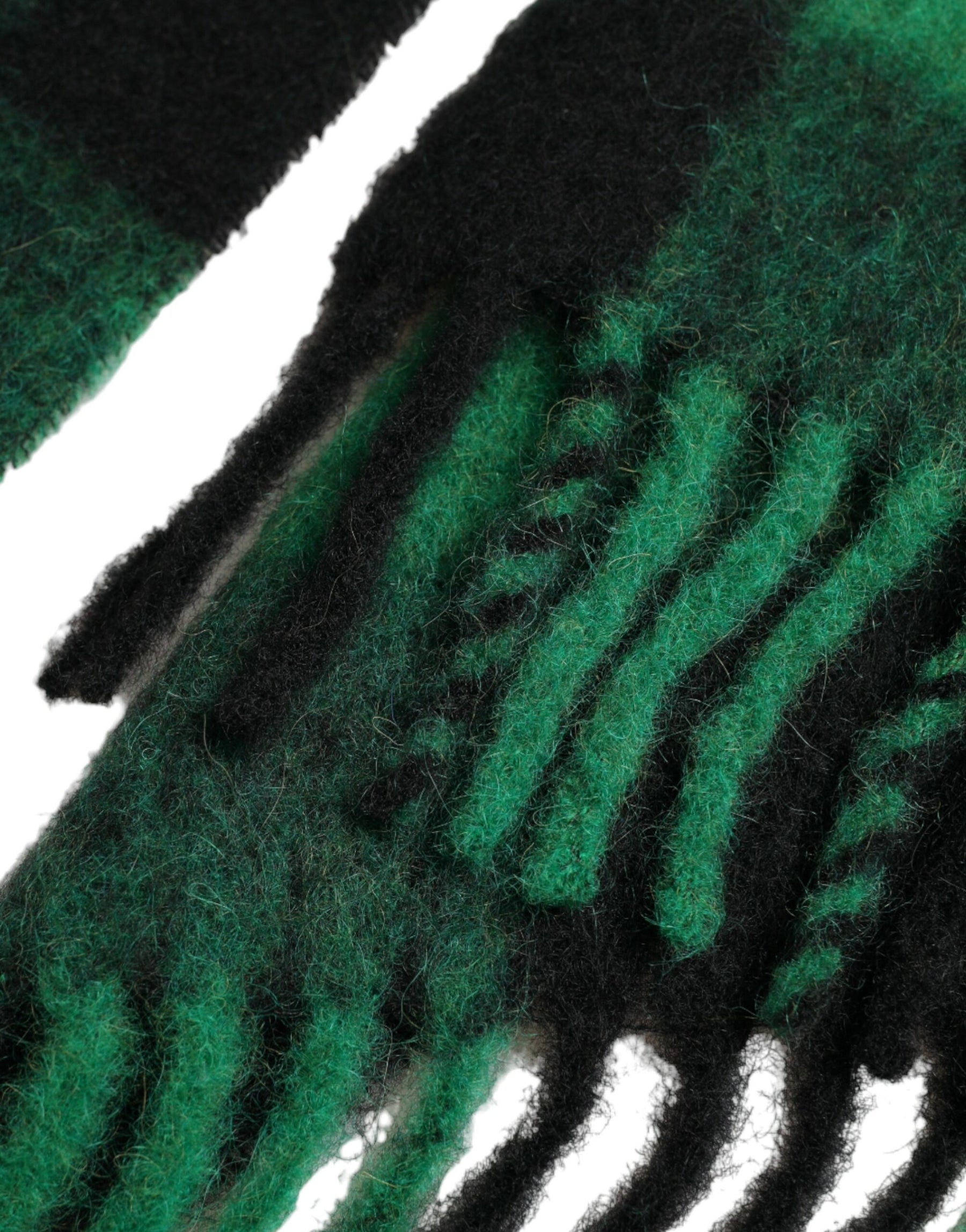 Dolce & Gabbana Schwarz Grün Buffalo Check Poncho Mantel Jacke