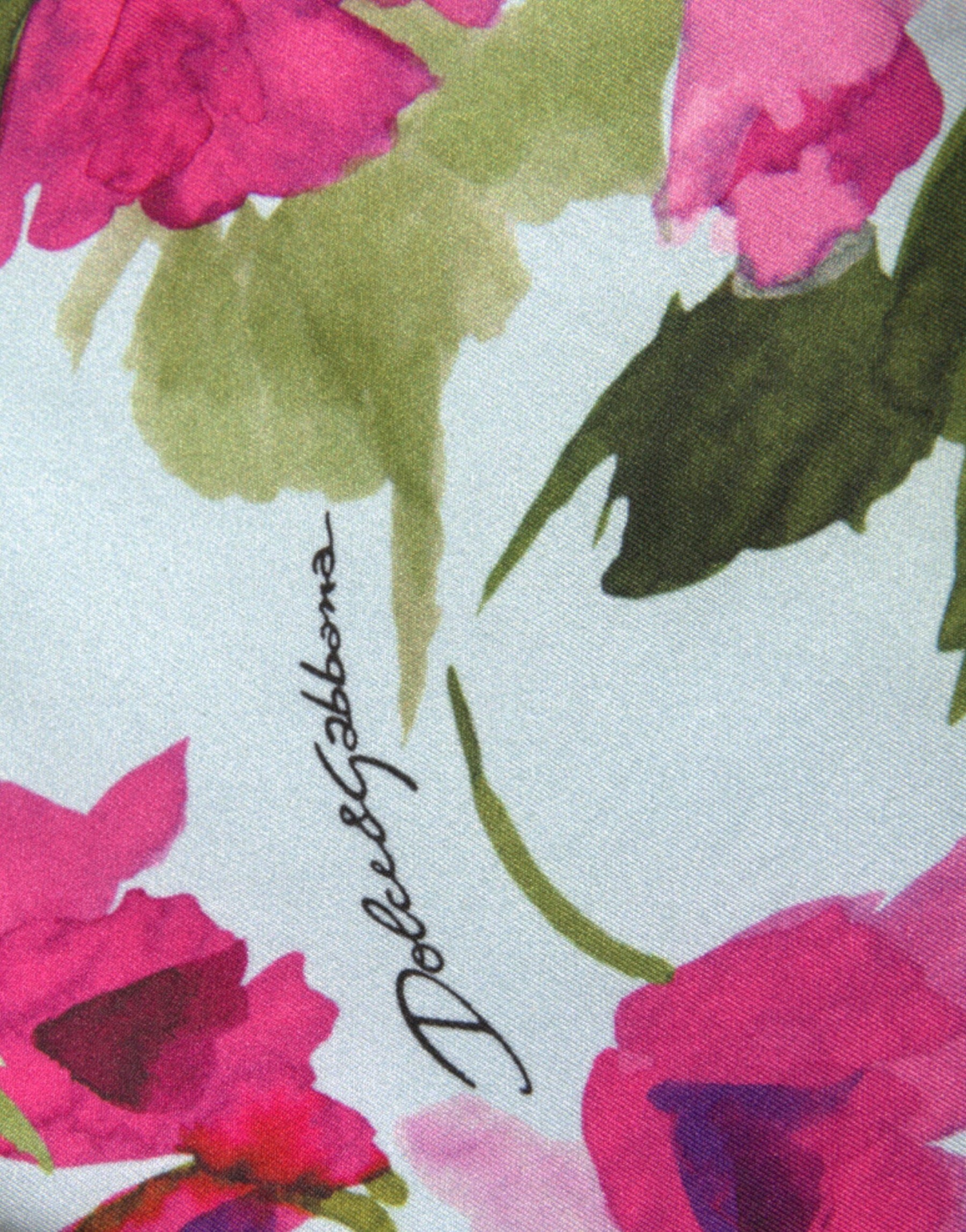 Dolce & Gabbana Multicolor Floral Leggings mit hoher Taille Hose