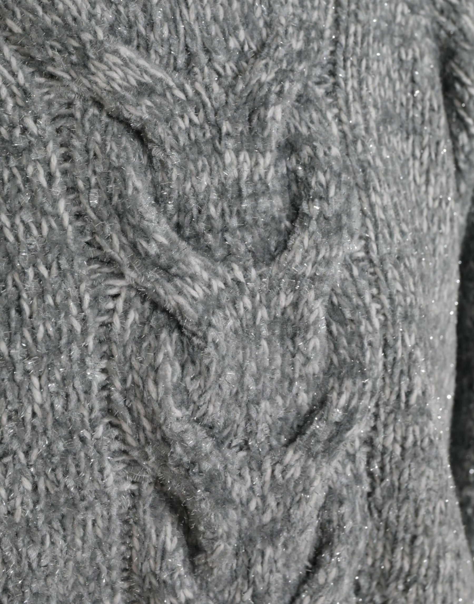 Dolce & Gabbana Grauer Rollkragenpullover aus Kaschmir