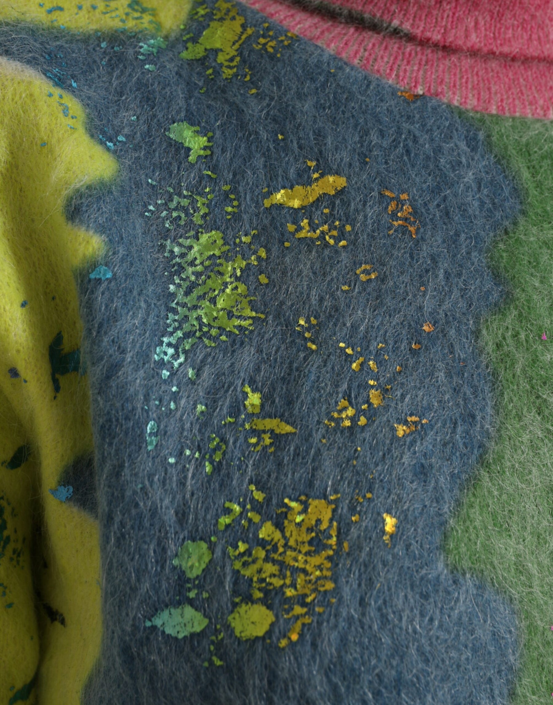 Dolce & Gabbana Multicolor Mohair Rollkragenpullover Pullover