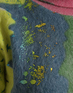 Dolce & Gabbana Multicolor Mohair Rollkragenpullover Pullover