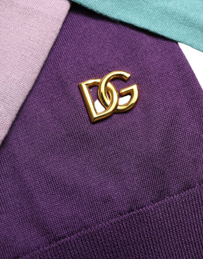 Dolce & Gabbana Multicolor Pullover mit Schleifenbefestigung